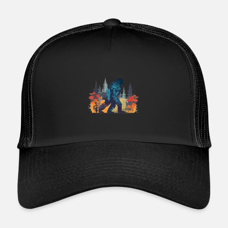 Sci Fi Yeti Myth Gift Colorful Bigfoot Trucker Cap