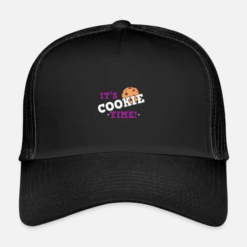 It's Cookie Time - Yummy Cookie Lover Gift - Trucker Cap - black/black