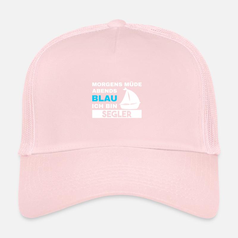 Morgens Müde Abends Blau Segler Trucker Cap