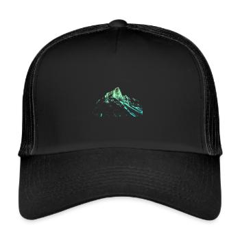 Mountain Course Silhouette - Trucker Cap - black/black - Front