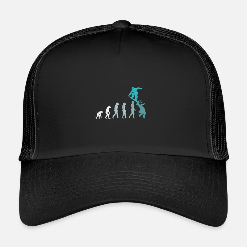 Snowboarder Evolution Snowboard Sport d'hiver Casquette trucker 