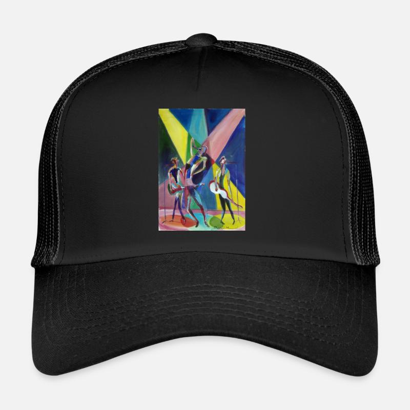 Groupe de rock - Casquette trucker - noir/noir