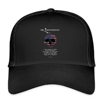 The 2nd Amendment - Trucker Cap - Schwarz/Schwarz - Vorne