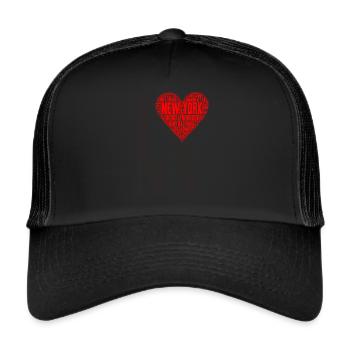I love NY - Trucker Cap - black/black - Front