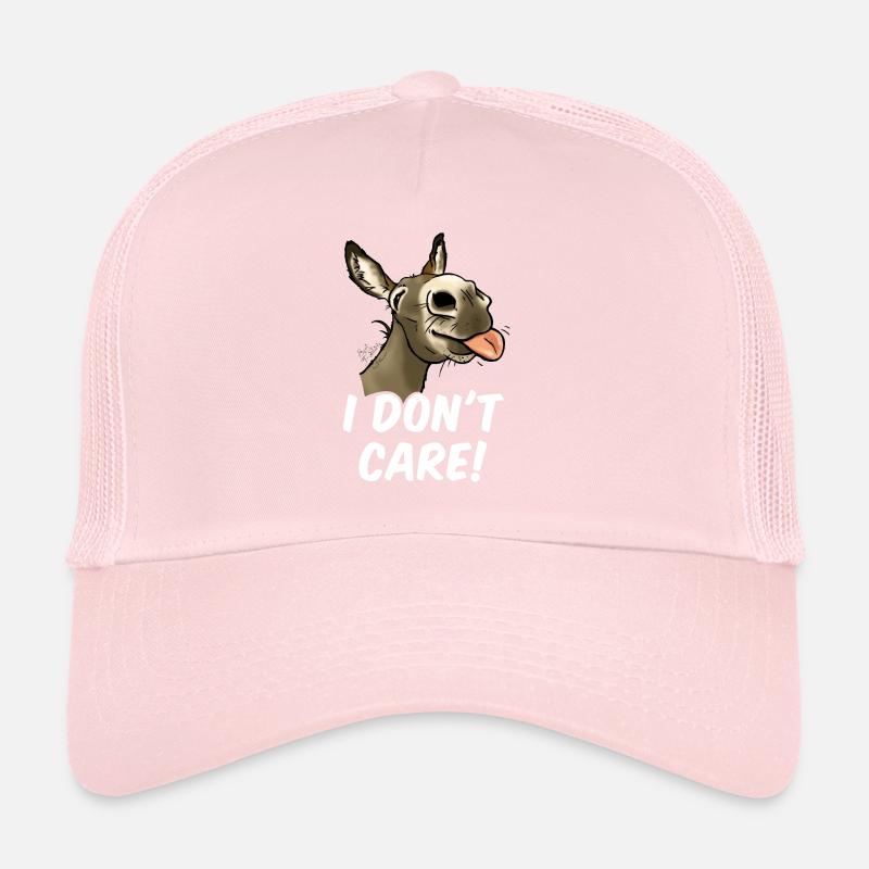 Ane "I don't care!" (texte blanc) Casquette trucker 