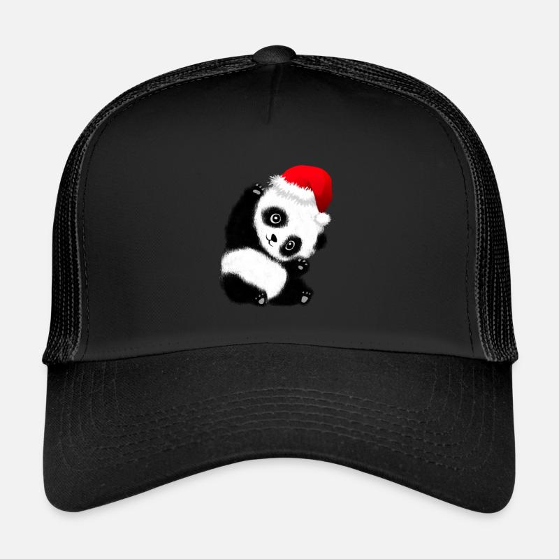 Christmas panda - Trucker Cap - black/black