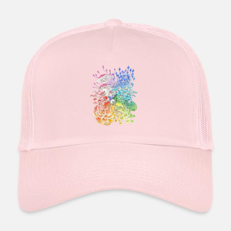 Champignons arc-en-ciel / diversité Casquette trucker 