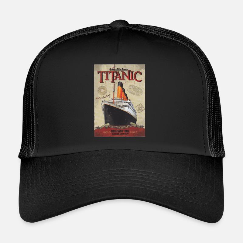 Sur les mers - Casquette trucker  - noir/noir