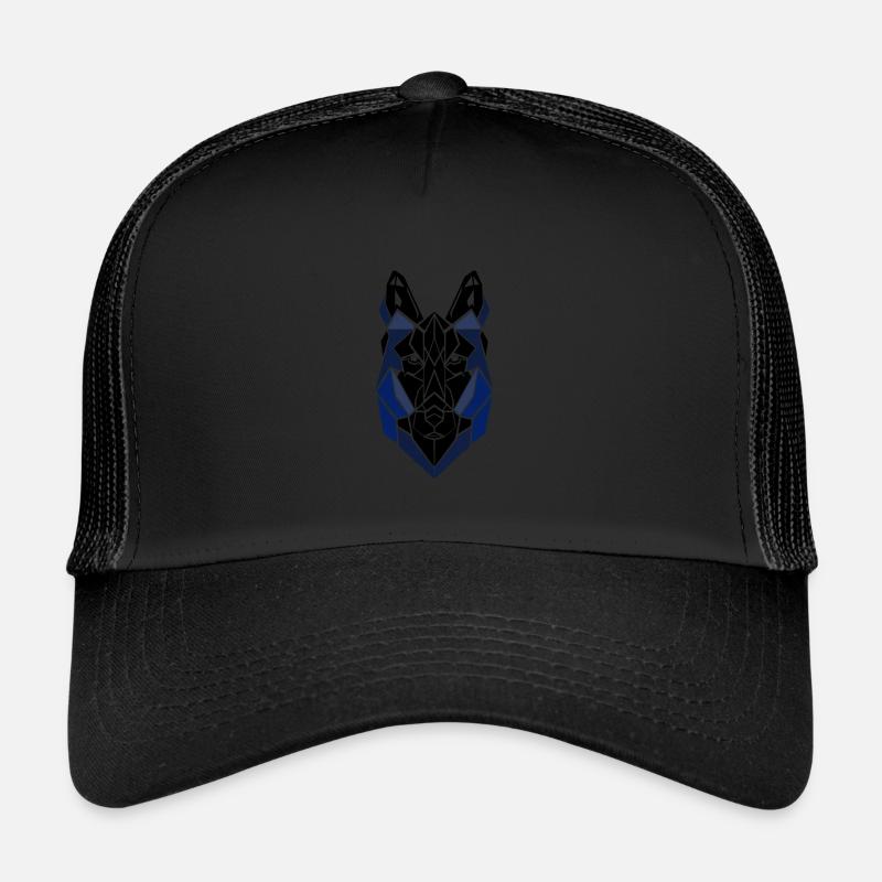 Wolf - Trucker Cap - Schwarz/Schwarz