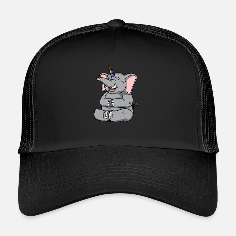 Elephant Unicorn - Trucker Cap - black/black
