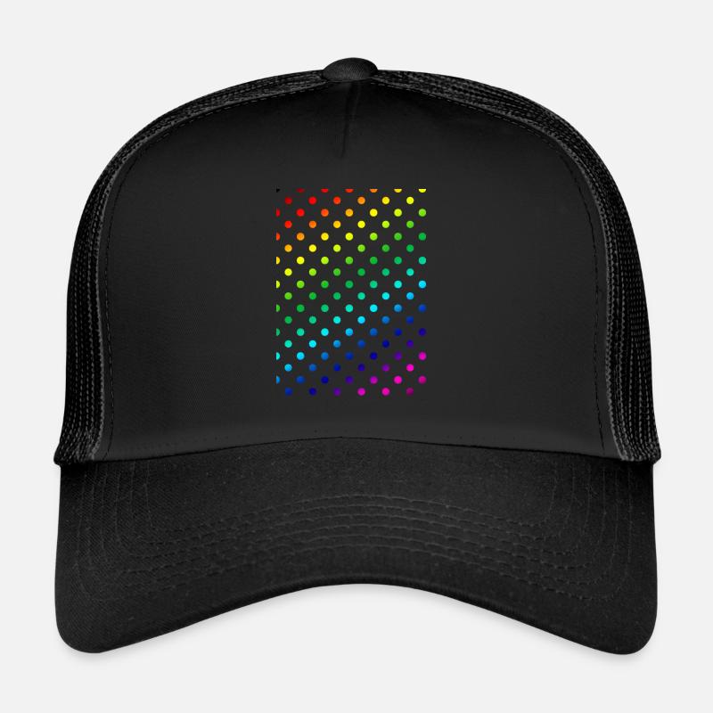Colorful Dot Pattern Pattern Trucker Cap