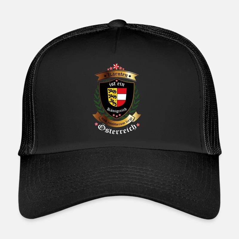 Kärnten - Trucker Cap - Schwarz/Schwarz