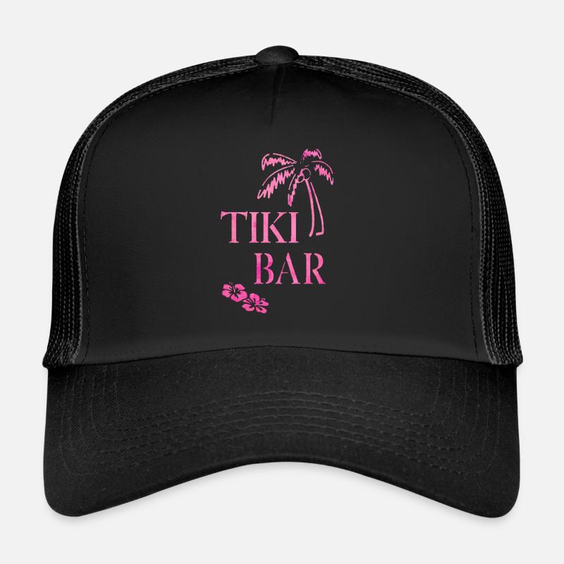 Tiki Bar - Trucker Cap - Schwarz/Schwarz