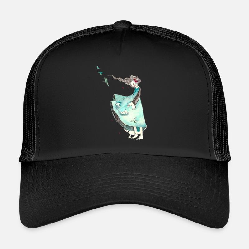 Worte in Freiheit - Trucker Cap - Schwarz/Schwarz