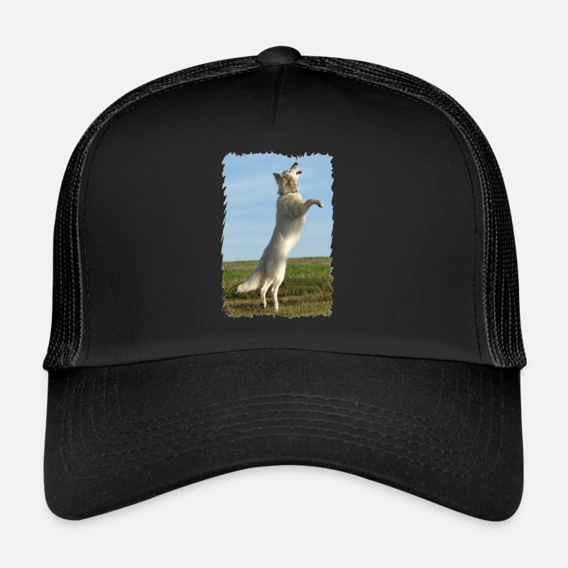 l’ange blanc vole - Casquette trucker  - noir/noir