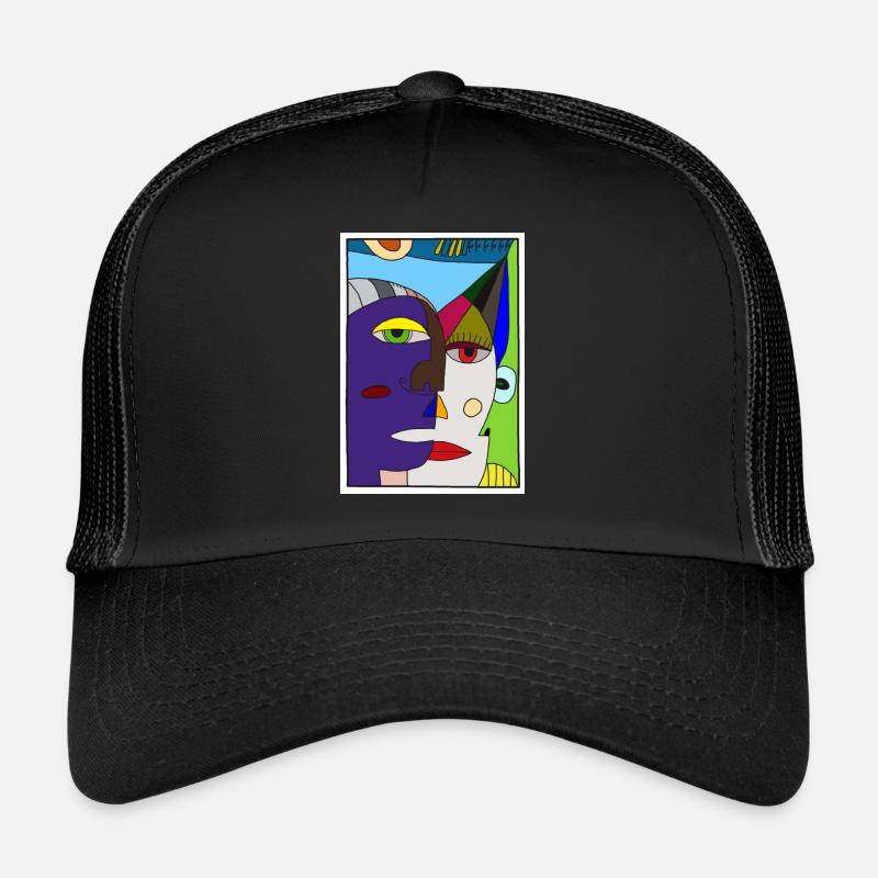 Visages abstraits Picasso Casquette trucker 