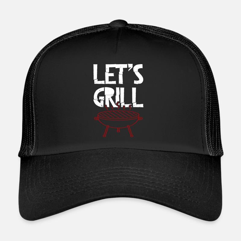 grill grillen - Trucker Cap - Schwarz/Schwarz