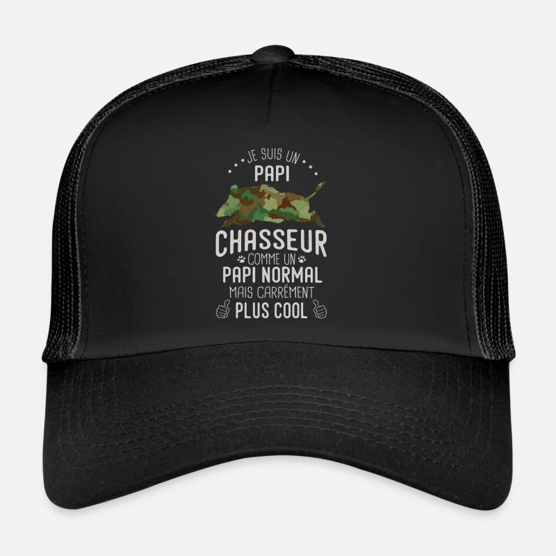 papi chasseur humour cool chasse grand père papy Casquette trucker 