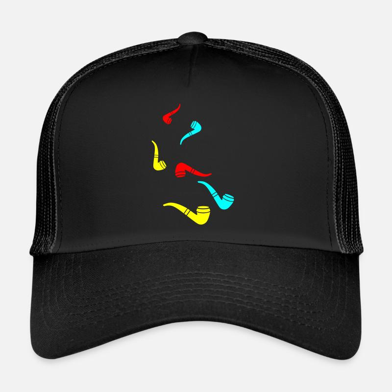 Smoking a pipe Trucker Cap