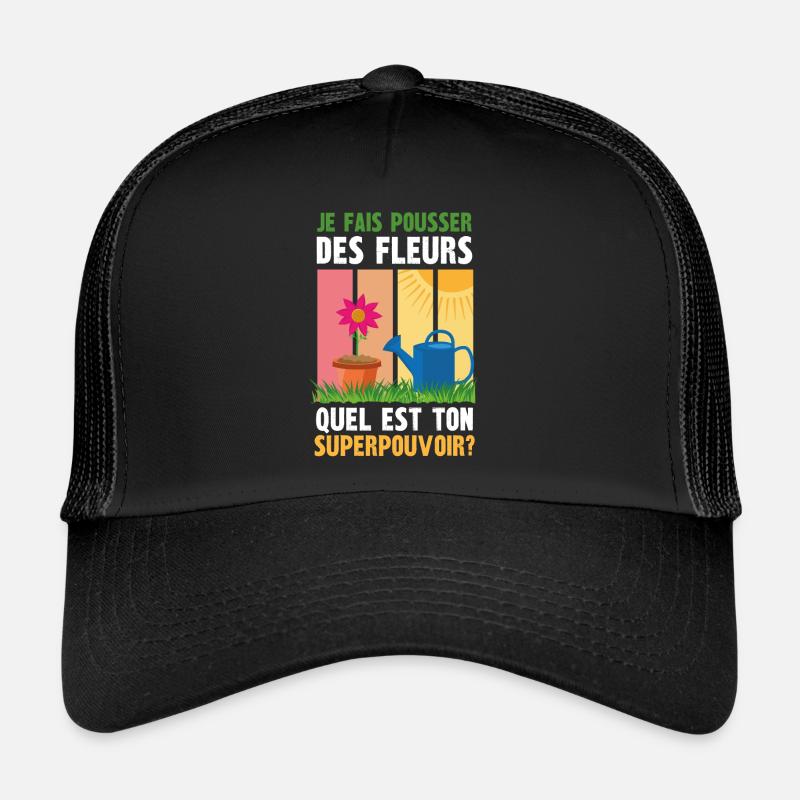 je fais pousser des fleurs Casquette trucker 