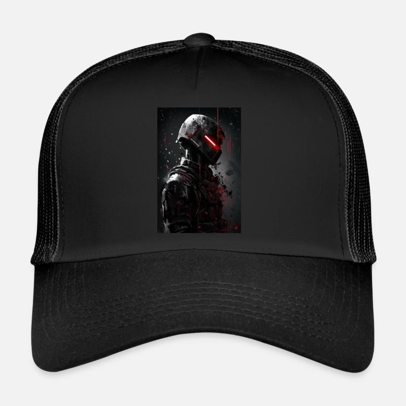 Neon Cyber Future Warrior #1 Trucker Cap