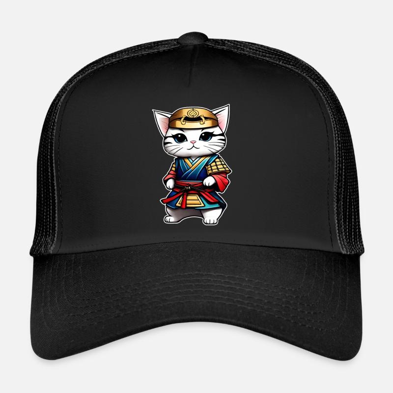 Mignon chat samouraï Casquette trucker 