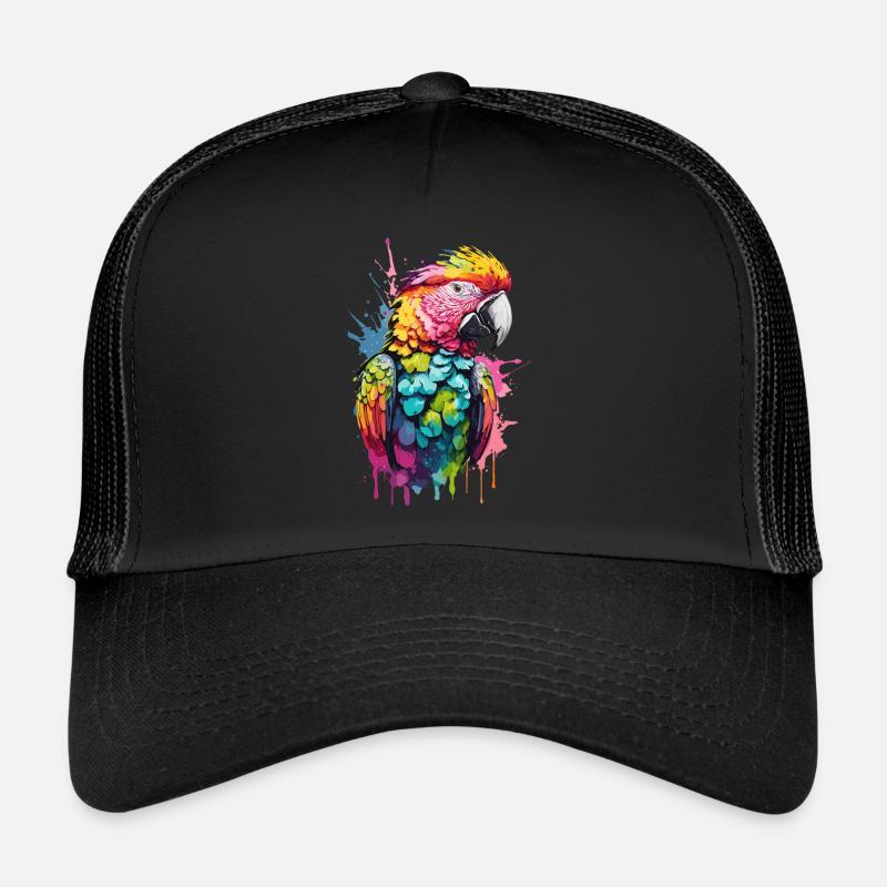 Papagei Cooler Vogel in buntem und coolem Design Trucker Cap