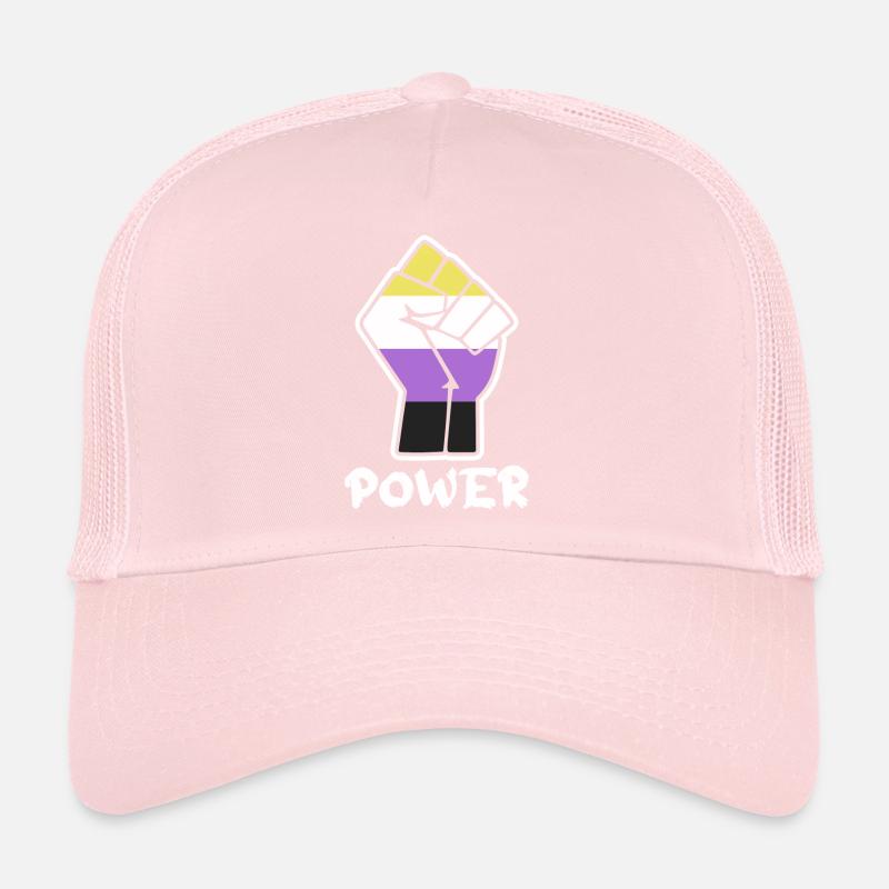 Power Nonbinary Pride Faust Design für Equality Trucker Cap