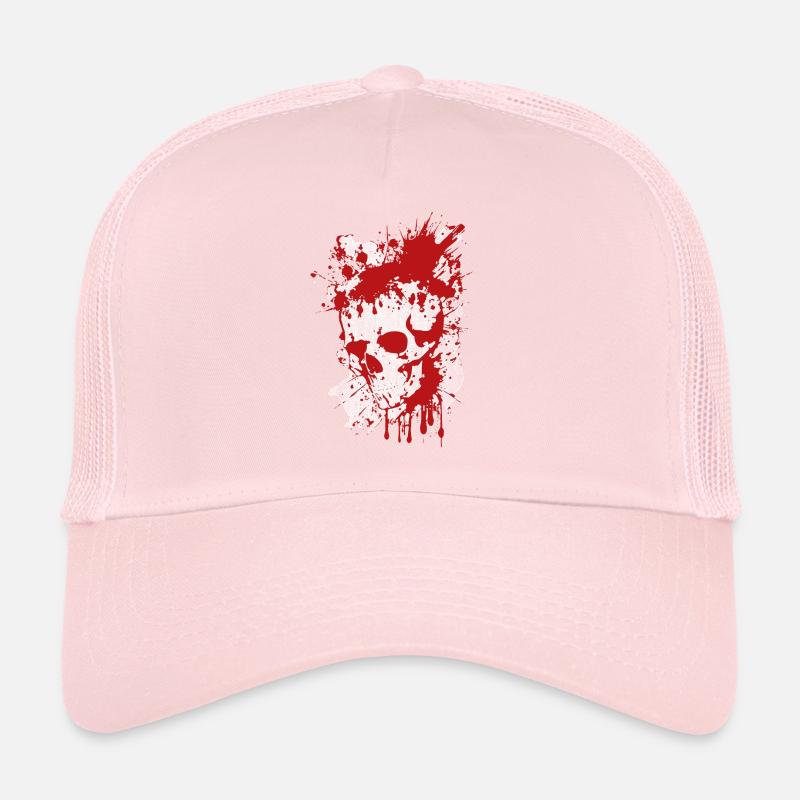 Splatter Skull Bloody Trucker Cap