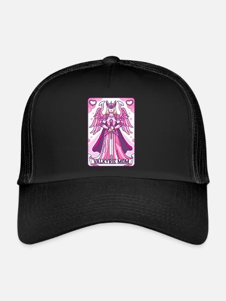 Carte Viking Maman Valkyrie - Casquette trucker  - noir/noir - Devant