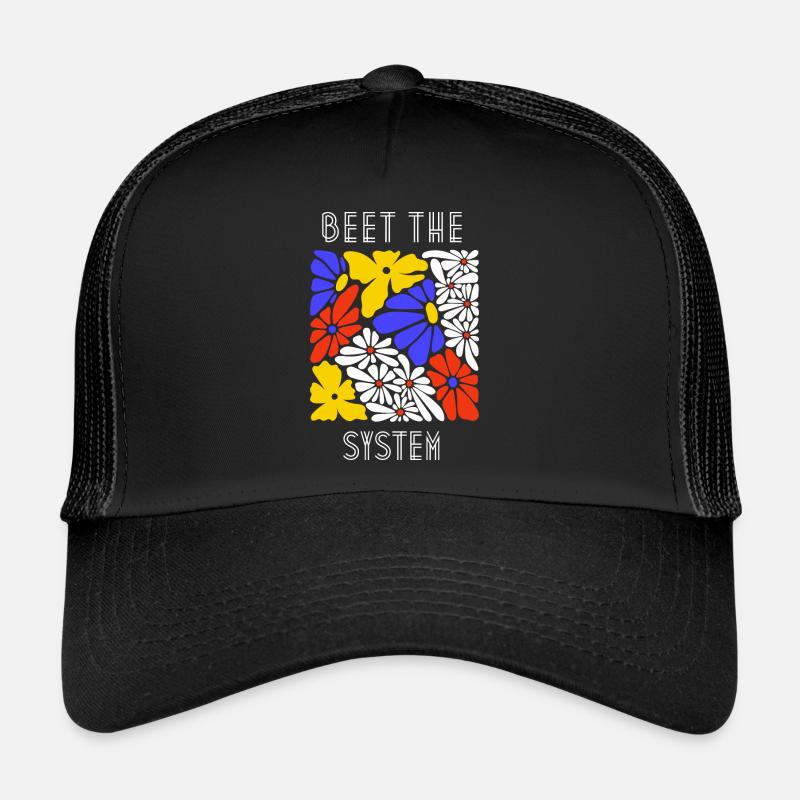 Beet the system - Trucker Cap - black/black