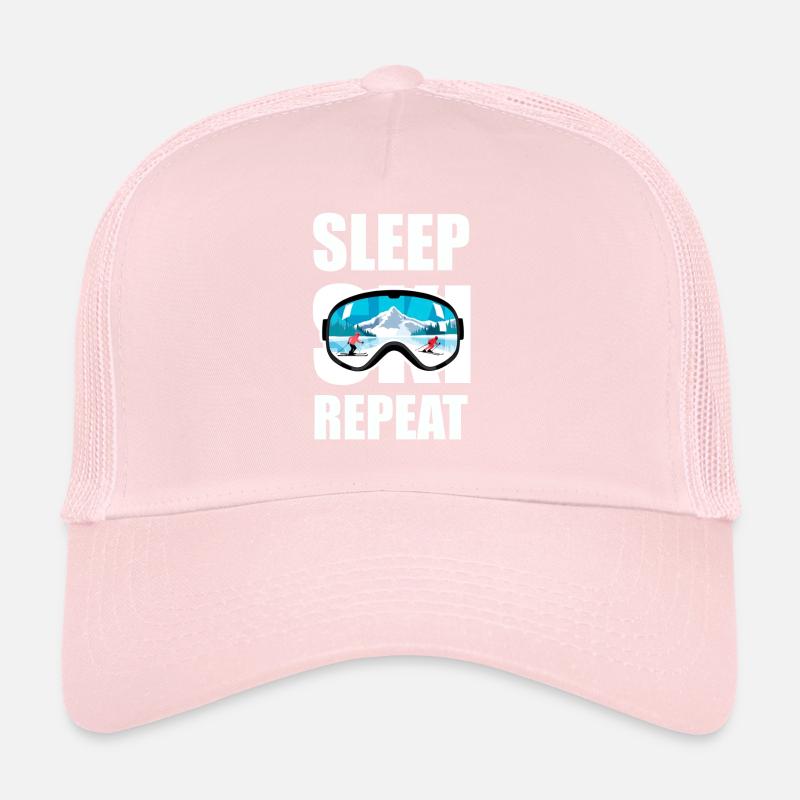 Sleep Ski Repeat Trucker Cap