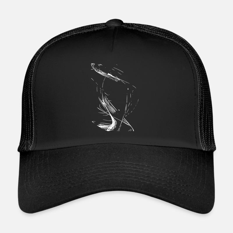 abstract - Trucker Cap - black/black