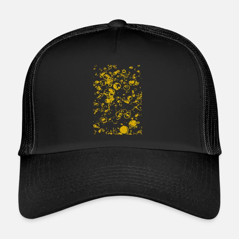 Abstract gold Trucker Cap