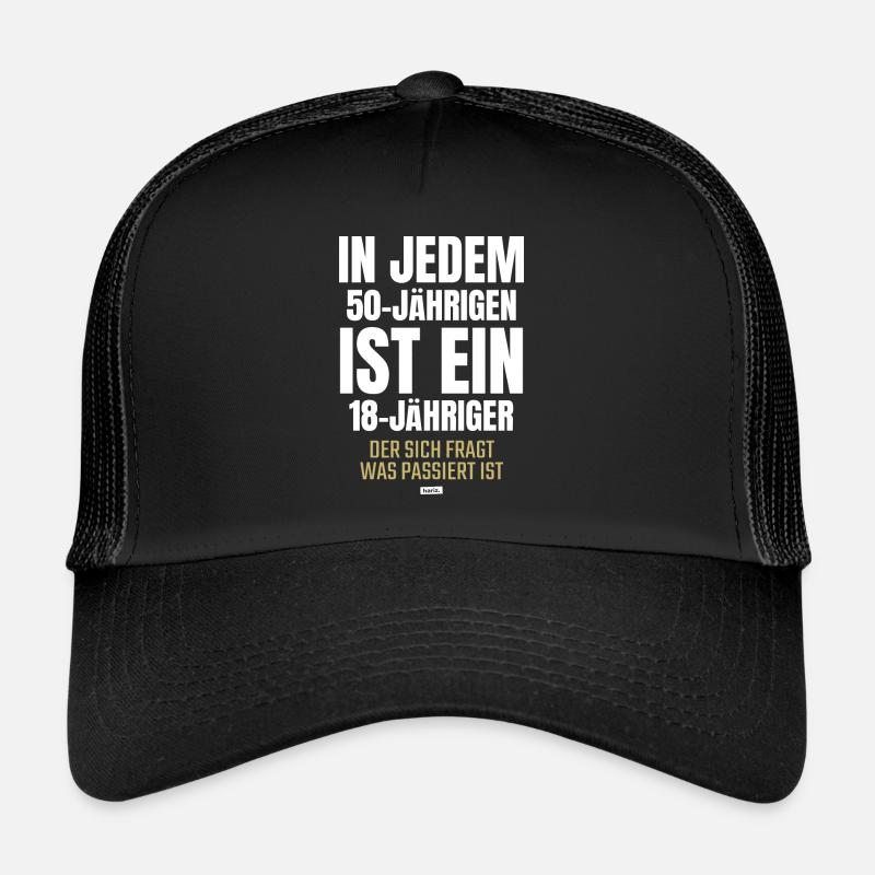 À tous les 50 ans, un jeune de 18 ans est lui-même Casquette trucker 
