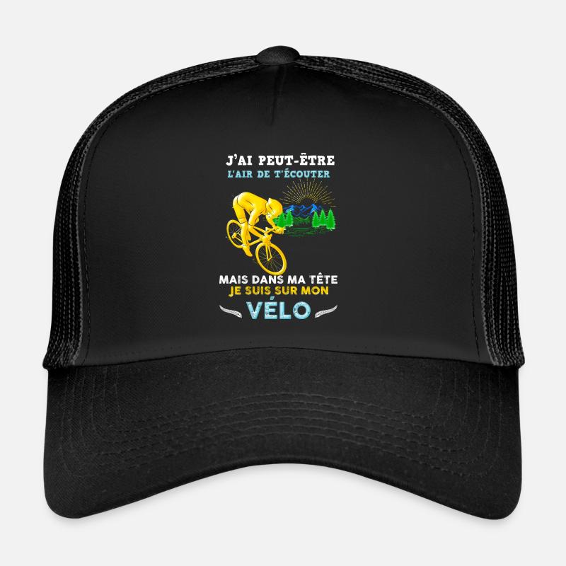 Cycliste Retraité idée cadeau passion vélo Casquette trucker 