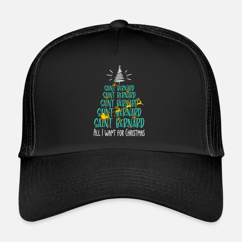 Bernhardiner Hund Weihnachten Hunderasse Trucker Cap