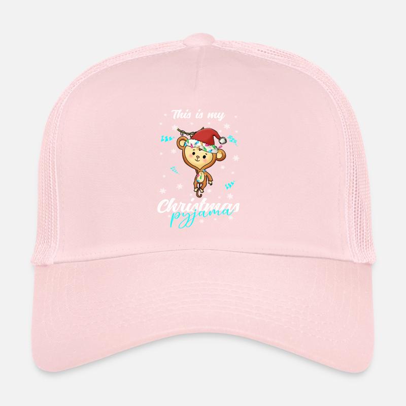 Affe Pyjama Weihnachten Schlafen Trucker Cap