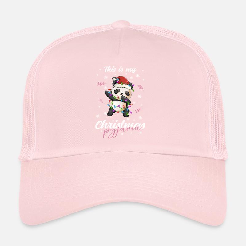 Panda Pyjama Weihnachten Schlafen Trucker Cap