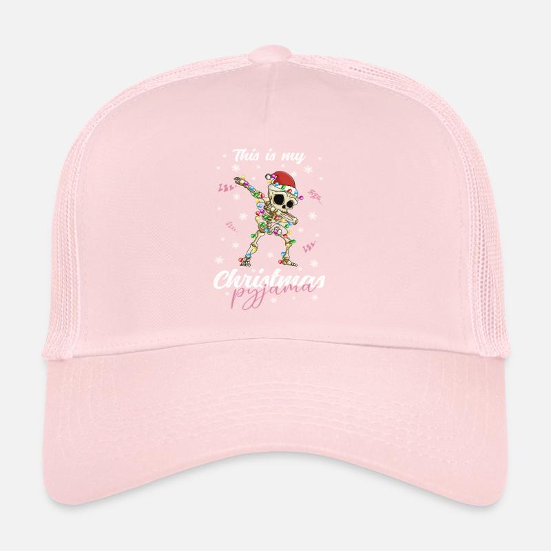 Skelett Pyjama Weihnachten Schlafen Trucker Cap