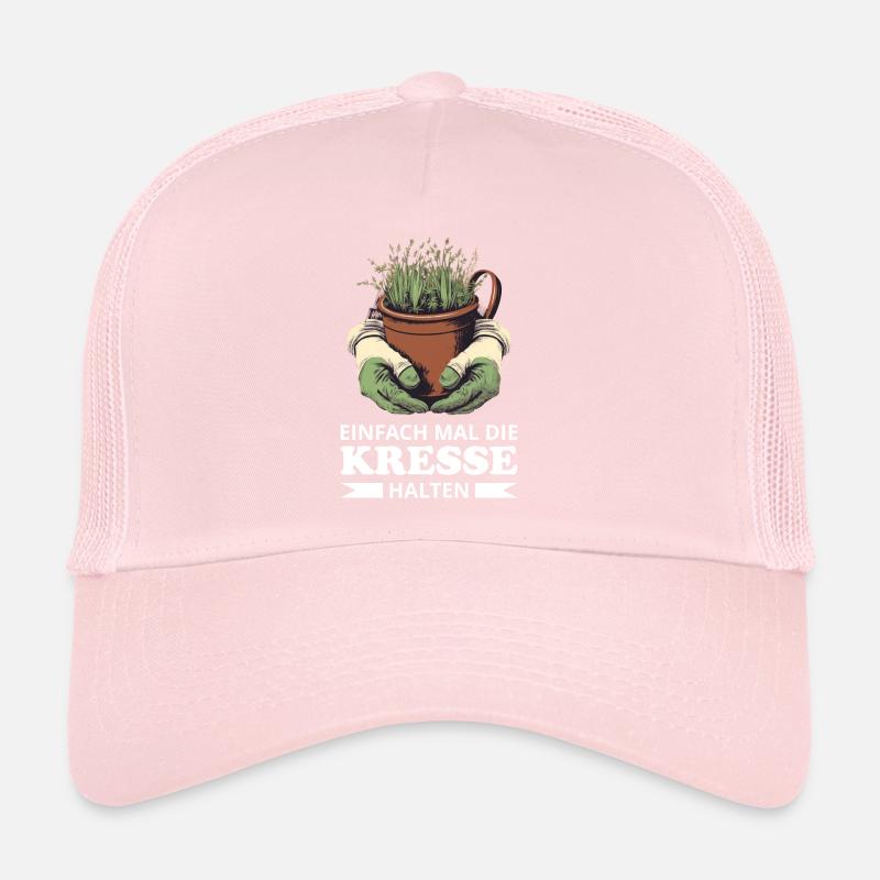 Einfach Mal die Kresse Halten Gartenlust Gärtner Trucker Cap