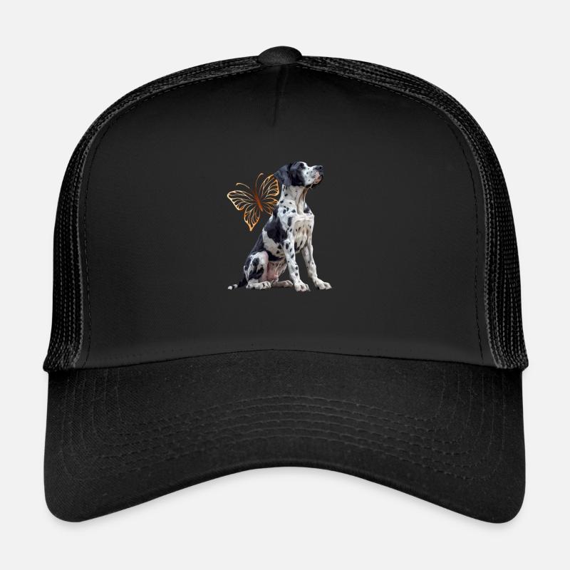 Deutsche Dogge - Trucker Cap - Schwarz/Schwarz