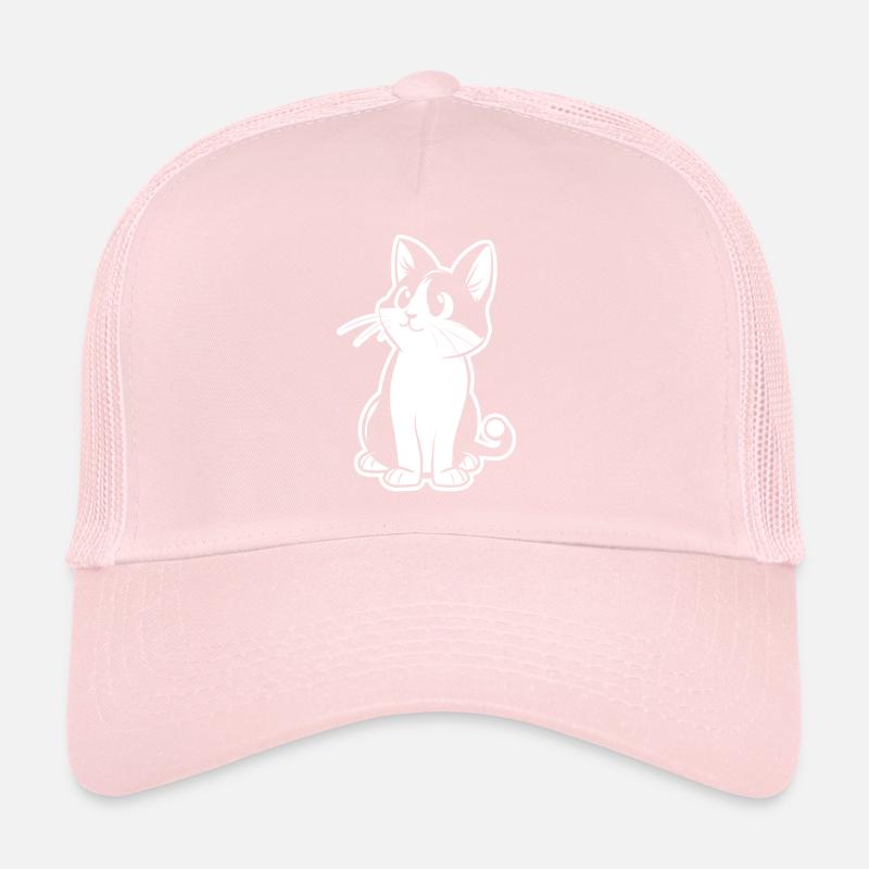Dame aux chats, Amoureux des chats, Visage de chat Casquette trucker 