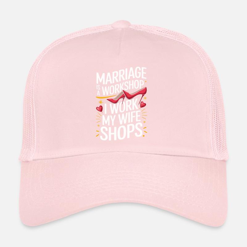 Mari, Conjoint, Famille, Mariage Casquette trucker 