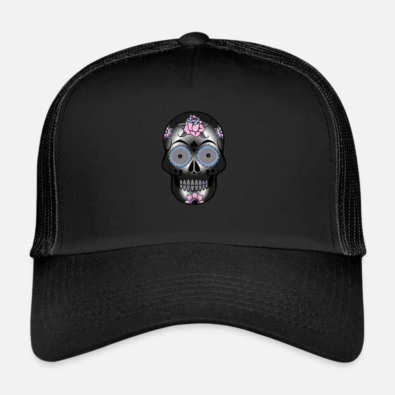 Skull - Casquette trucker  - noir/noir