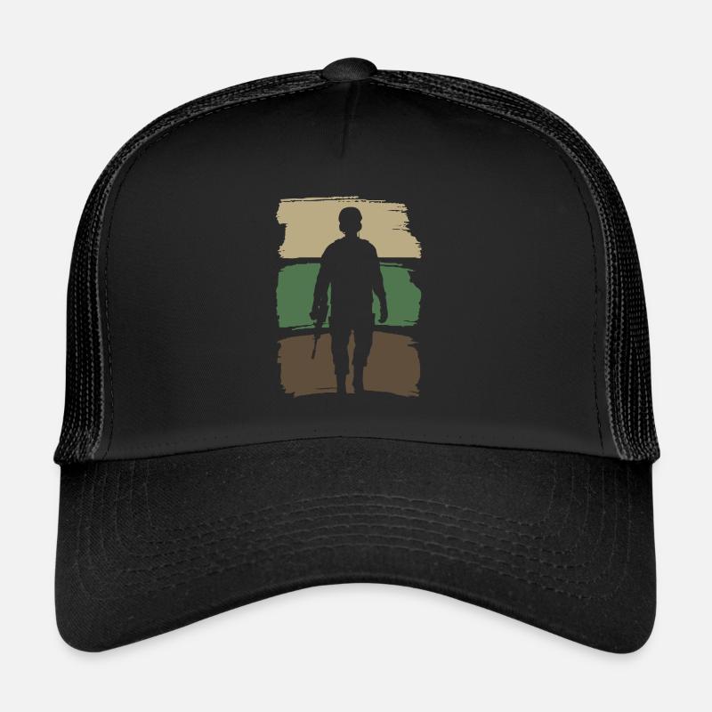 Silhouette de soldat Casquette trucker 