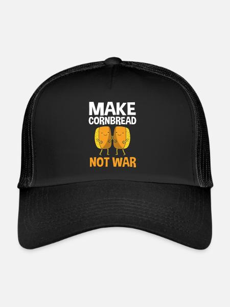 Sans gluten Gluten - Casquette trucker  - noir/noir - Devant