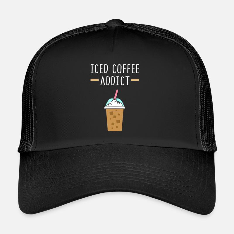 Kaffee Eiskaffee Koffein Espresso Barista Geschenk Trucker Cap