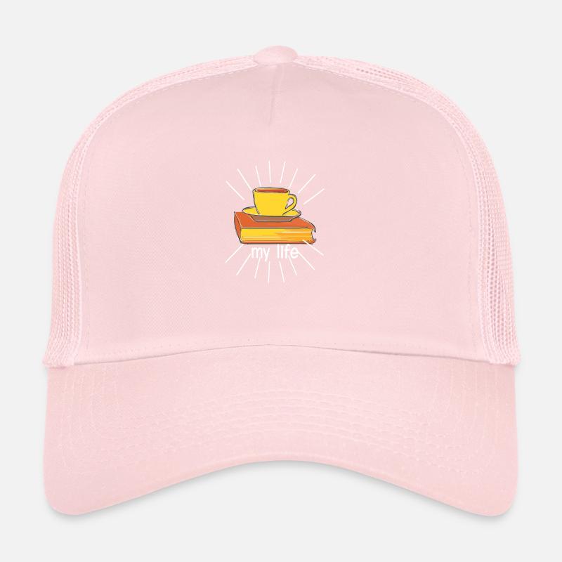 Mein Leben sind Kaffee u Bücher. Lustiges Geschenk Trucker Cap