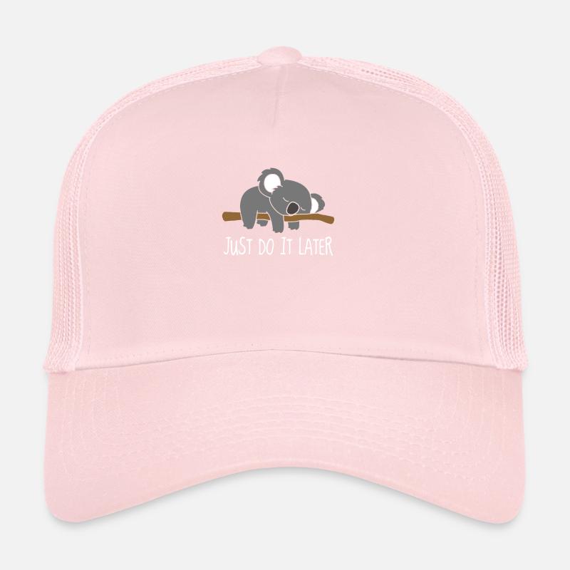 Koala just do it later print design Trucker Cap